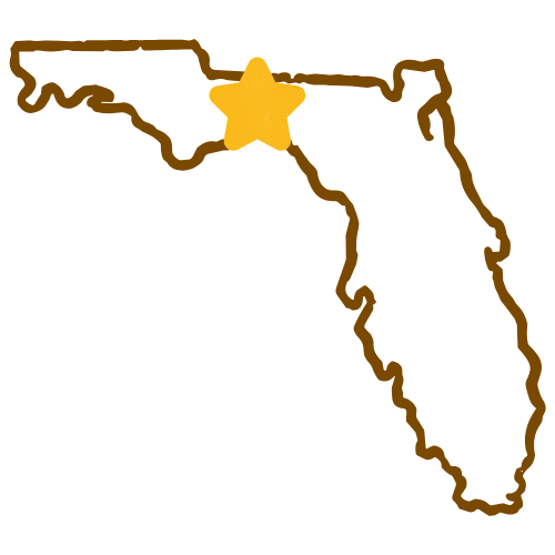 Florida with star